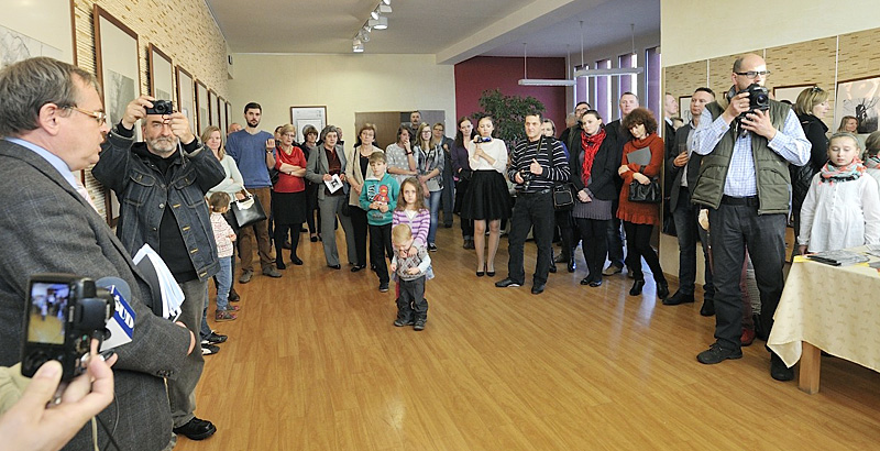 Wernisaż wystawy Kamila Cichonia w Galerii OCK, fot. Grzegorz Kosmala