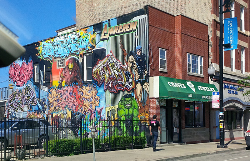 Dzielnica meksykańska w Chicago, fot. St. Kulawiak 