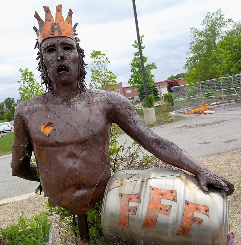 Reklama piwa Three Floyds w Munster, Indiana, fot. St. Kulawiak