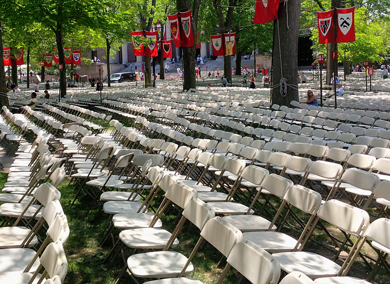 Cambridge, przygotowania do święta absolwentów na Harvardzie, fot. St. Kulawiak