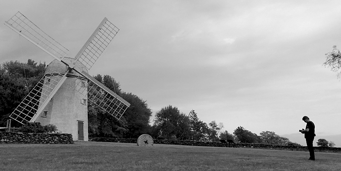 Zrekonstruowany wiatrak z 1787 roku w Rhode Island, fot. Eric Lewandowski